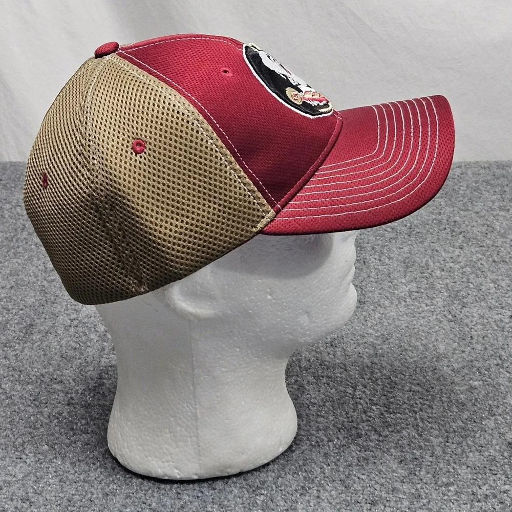 Florida State Seminoles Hat XL Garnet Red Gold Mesh Back Fitted Zephyr NCAA Cap